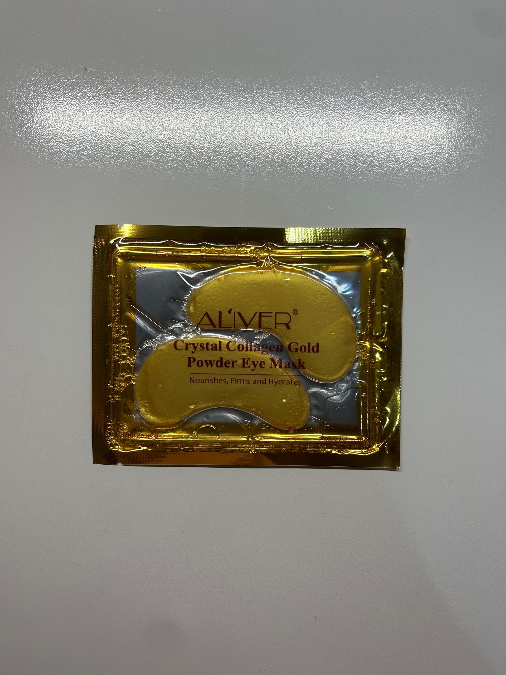 Crystal Collaged Gold -Powder Eye Mask